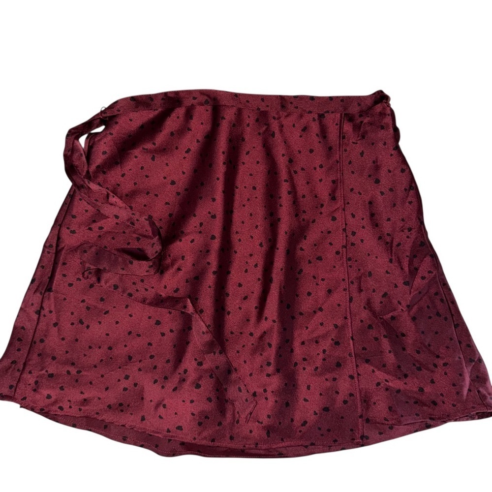 Abercrombie and Fitch XS Satin Wrap  Belted Mini Skirt